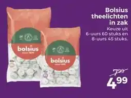 Trekpleister Bolsius theelichten in zak aanbieding