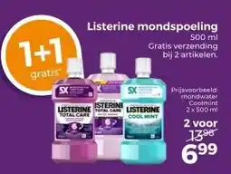 Trekpleister Listerine mondspoeling aanbieding