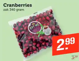 Coop Cranberries aanbieding