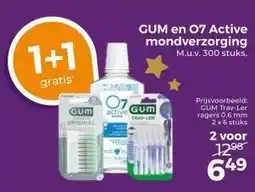 Trekpleister GUM en 07 Active mondverzorging aanbieding