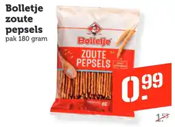 Coop Bolletje zoute pepsels aanbieding