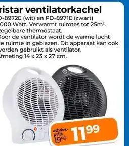 Trekpleister Tristar ventilatorkachel aanbieding