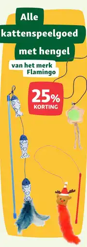 Maxi Zoo Alle kattenspeelgoed met hengel van het merk Flamingo aanbieding