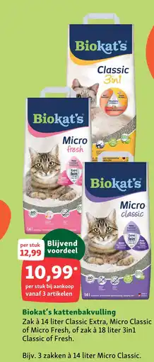 Maxi Zoo Biokat's kattenbakvulling aanbieding