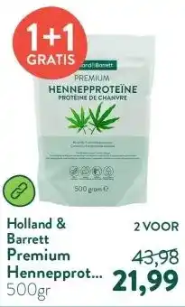 Holland & Barrett Premium Hennepproteïne Poeder aanbieding