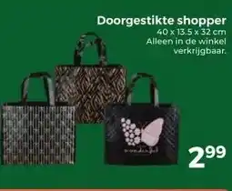 Trekpleister Doorgestikte shopper aanbieding