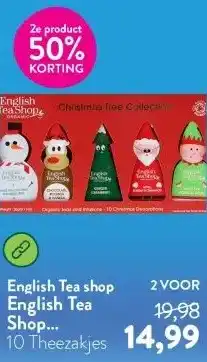 Holland & Barrett English Tea Shop Christmas Characters - 10 theezakjes aanbieding
