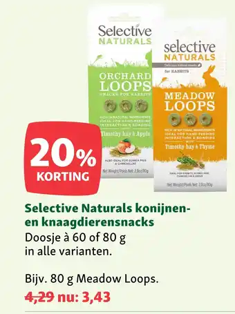 Selective Naturals konijnen en knaagdierensnacks