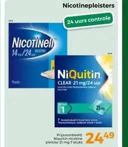 Trekpleister Nicotinepleisters aanbieding