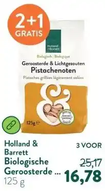 Holland & Barrett Biologische Geroosterde & Gezouten Pistachenoten aanbieding