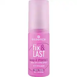 Kruidvat Essence Fix & Last 18H Keep It Perfect Make-Up Fixing Spray aanbieding