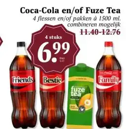 Boon`s Markt Coca-Cola en/of Fuze Tea aanbieding