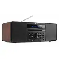 MediaMarkt AUDIZIO Prato dab radio met cd-speler Donkerbruin aanbieding