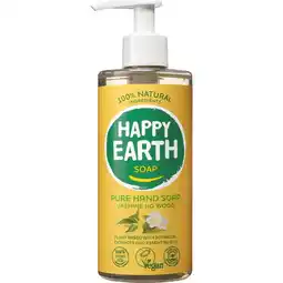 Etos Happy Earth Jasmin Ho Wood 100% Natuurlijke Handzeep 300 ML aanbieding