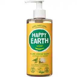 Etos Happy Earth Jasmin Ho Wood 100% Natuurlijke Handzeep 300 ML aanbieding