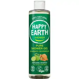 Etos Happy Earth 100% Natuurlijke Bergamot Cedarwood Douchegel 300 ML aanbieding