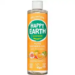 Etos Happy Earth 100% Natuurlijke Shower Gel Rose Petitgrain aanbieding