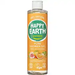 Etos Happy Earth 100% Natuurlijke Shower Gel Rose Petitgrain aanbieding