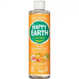 Etos Happy Earth 100% Natuurlijke Shower Gel Rose Petitgrain aanbieding