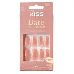 Trekpleister Kiss Bare But Better Nude Glow Kunstnagels aanbieding