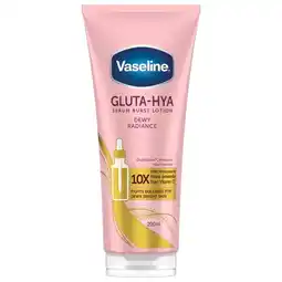 Trekpleister Vaseline Gluta-Hya Dewy Radiance Serum Burst Lotion aanbieding