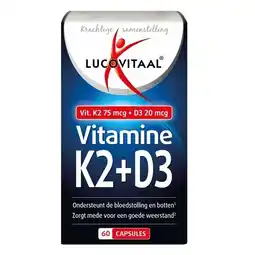 Trekpleister Lucovitaal K2 75 Mcg + D3 20 Mcg Capsules aanbieding