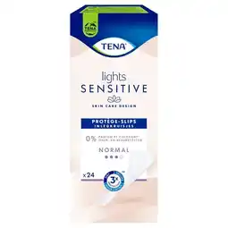 Trekpleister Tena Lights Sensitive Normal Inlegkruisjes aanbieding