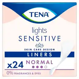 Trekpleister Tena Lights Sensitive Normal Inlegkruisjes aanbieding