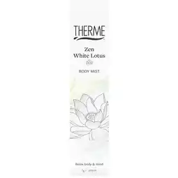 Trekpleister Therme Zen White Lotus Energizing Body Mist aanbieding