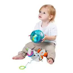Kruidvat Playgro +Learn Pull Along Shape Sorting Elephant aanbieding