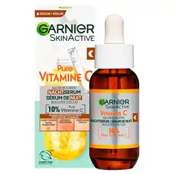 Trekpleister Garnier SkinActive 10% Pure Vitamine C Anti-Pigmentvlekken Nachtserum aanbieding