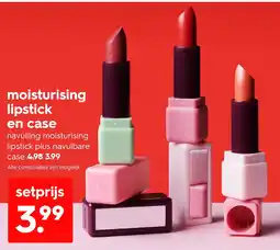 HEMA Moisturising lipstick en case aanbieding