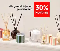 HEMA Alle geurstokjes en geurkaarsen aanbieding