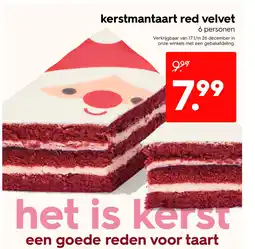 HEMA Kerstmantaart red velvet aanbieding