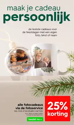 HEMA Alle fotocadeaus via de fotoservice aanbieding