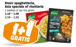 Poiesz Knorr spaghetteria, Asia specials of risotteria aanbieding