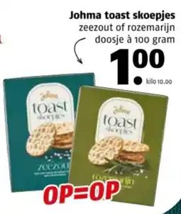Poiesz Johma toast skoepjes aanbieding