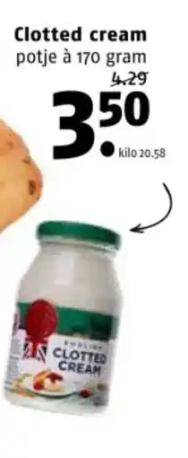 Poiesz Clotted cream aanbieding