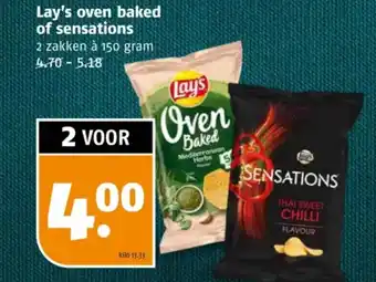 Poiesz Lay's oven baked of sensations aanbieding