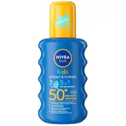 Kruidvat NIVEA Sun Kids Protect & Play SPF50+ Hydraterende Zonnebrand aanbieding