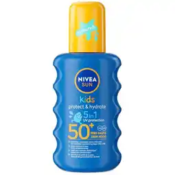 Kruidvat NIVEA Sun Kids Protect & Play SPF50+ Hydraterende Zonnebrand aanbieding