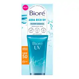 Kruidvat Bioré UV Aqua Rich SPF 50 Weightless Moisturiser aanbieding