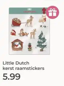 Prenatal Little Dutch kerst raamstickers aanbieding