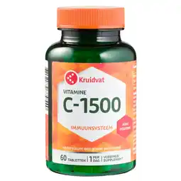 Kruidvat Kruidvat Vitamine C-1500 Tabletten aanbieding