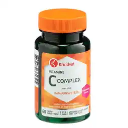 Kruidvat Kruidvat Vitamine C Complex met Zink Kauwtabletten aanbieding