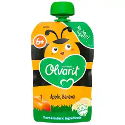 Kruidvat Olvarit 6+M Appel Banaan Knijpfruit aanbieding