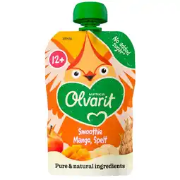 Kruidvat Olvarit 12+M Smoothie Mango, Spelt Knijpfruit aanbieding
