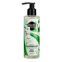 Trekpleister Organic Shop Aloe & Avocado Gentle Cleansing Gel aanbieding