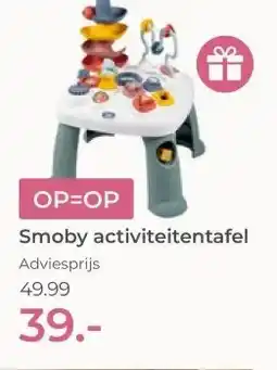 Prenatal Smoby activiteitentafel aanbieding