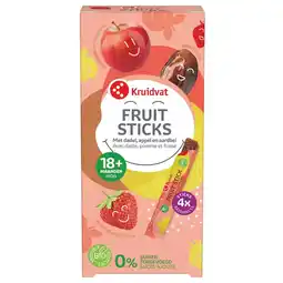 Kruidvat Kruidvat 18+M Bio Fruitsticks aanbieding